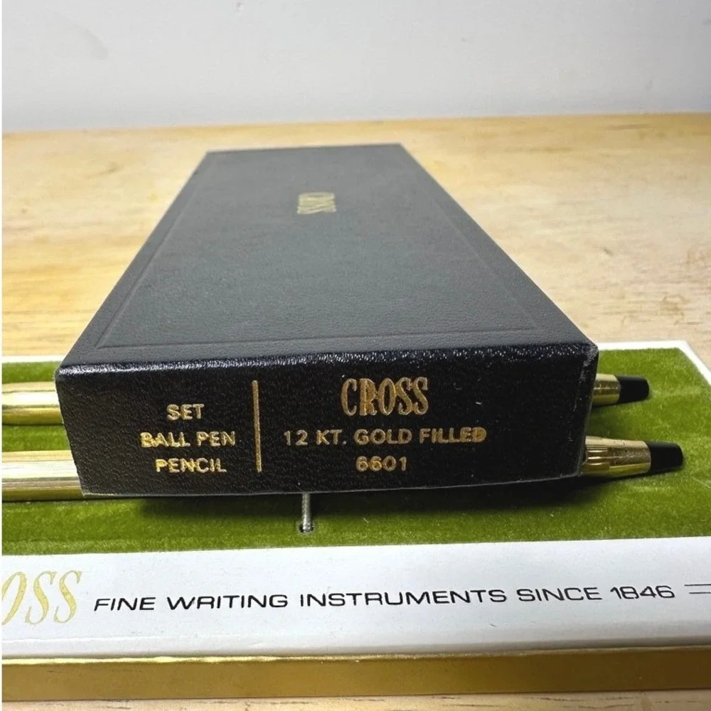 Vintage Cross Classic Century 6601 1/20 12KT Gold Filled Pen & Pencil Set - Work